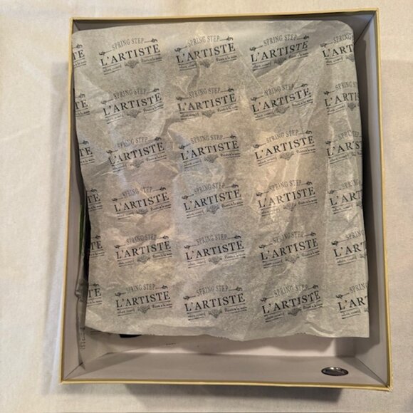 L' Artiste Siren Black Floral Side Zip Ankle Boots - Size 38 (7.5-8) New in Box - Picture 9 of 11